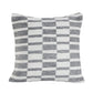 Set of Two 18" Gray Geometric Cotton Throw Pillows