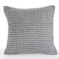 Set of Two Gray Chevron Cotton Throw Pillow