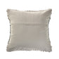 Set of Two 18" Blue And Ivory Cotton Throw Pillows with Texture