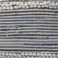 Set of Two 18" Blue And Ivory Cotton Throw Pillows with Texture