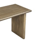 55" Brown Solid Wood Dining Bench