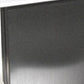 22" White And Silver Marble And Metal Square Pedestal End Table