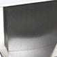 22" White And Silver Marble And Metal Square Pedestal End Table