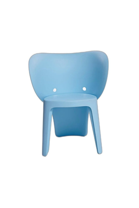 Set Of Four Blue Heavy Duty Plastic Juvenile Chairs