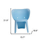 Set Of Four Blue Heavy Duty Plastic Juvenile Chairs