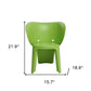 Set Of Four Green Heavy Duty Plastic Juvenile Chairs