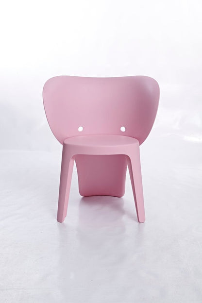 Set Of Four Pink Heavy Duty Plastic Juvenile Chairs