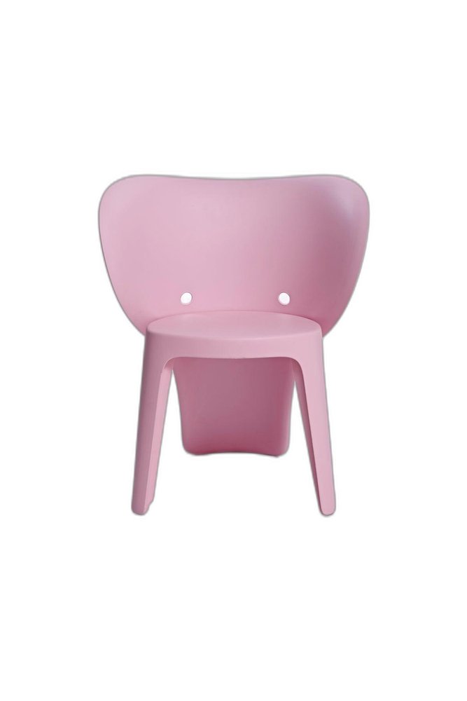 Set Of Four Pink Heavy Duty Plastic Juvenile Chairs