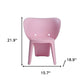 Set Of Four Pink Heavy Duty Plastic Juvenile Chairs