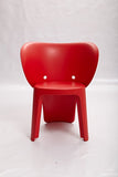 Set Of Four Red Heavy Duty Plastic Juvenile Chairs