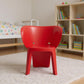 Set Of Four Red Heavy Duty Plastic Juvenile Chairs