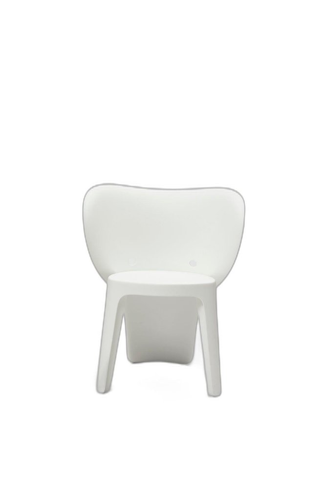 Set Of Four White Heavy Duty Plastic Juvenile Chairs