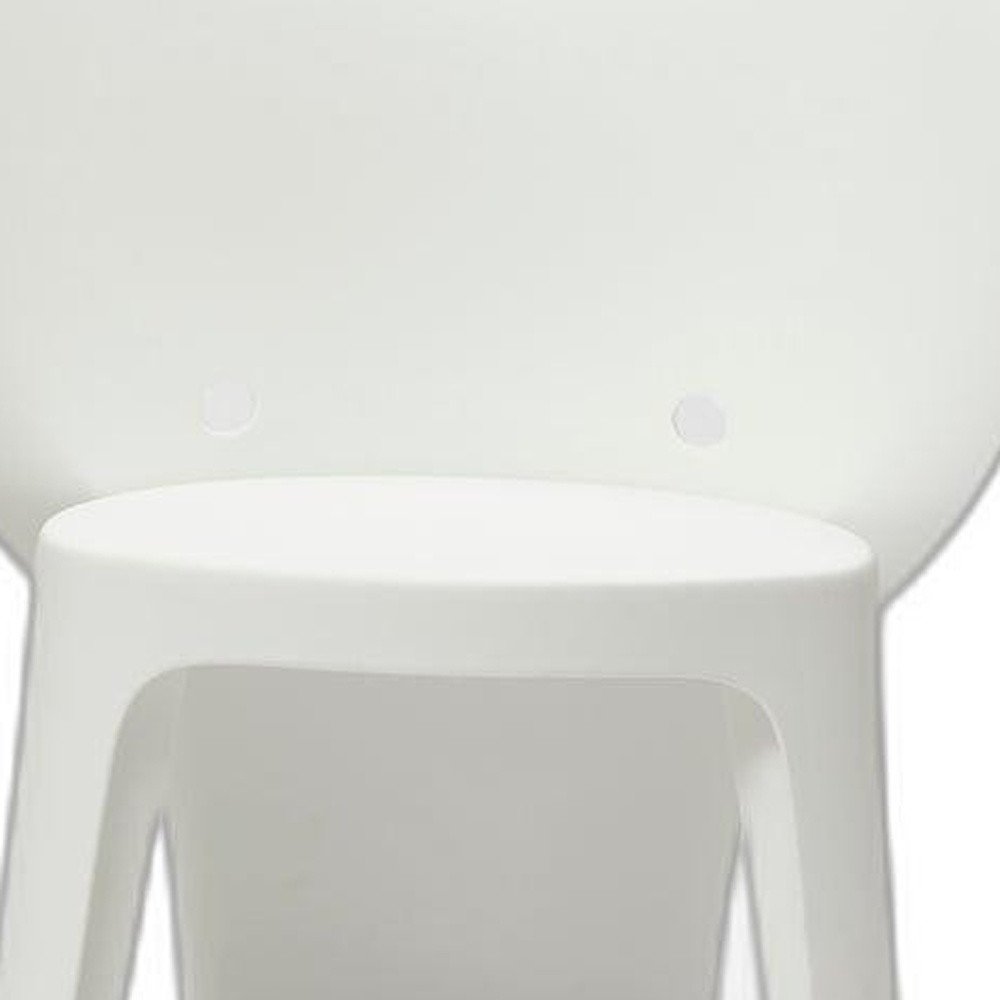 Set Of Four White Heavy Duty Plastic Juvenile Chairs