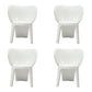Set Of Four White Heavy Duty Plastic Juvenile Chairs