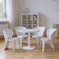 Set Of Four White Heavy Duty Plastic Juvenile Chairs