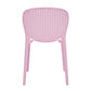 Set Of Four Pink Heavy Duty Plastic Juvenile Chairs