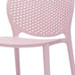 Set Of Four Pink Heavy Duty Plastic Juvenile Chairs