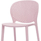 Set Of Four Pink Heavy Duty Plastic Juvenile Chairs