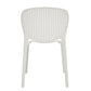 Set Of Four White Heavy Duty Plastic Juvenile Chairs