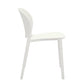 Set Of Four White Heavy Duty Plastic Juvenile Chairs
