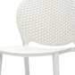 Set Of Four White Heavy Duty Plastic Juvenile Chairs