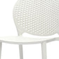 Set Of Four White Heavy Duty Plastic Juvenile Chairs