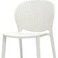 Set Of Four White Heavy Duty Plastic Juvenile Chairs
