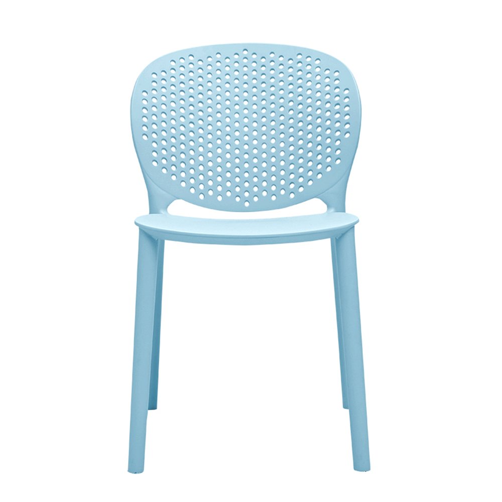 Set Of Four Aqua Blue Heavy Duty Plastic Juvenile Chairs