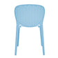 Set Of Four Aqua Blue Heavy Duty Plastic Juvenile Chairs