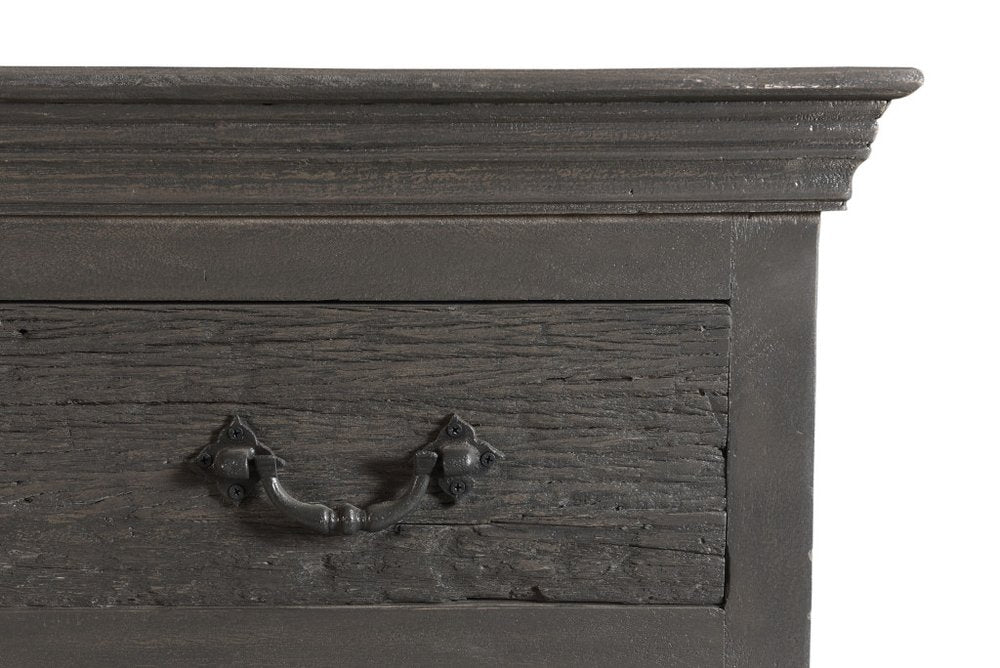 64" Brown Solid Wood Seven Drawer Double Dresser