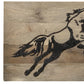 19" X 24" Black And Brown Horse Solid Wood Hanging Dimensional Sculpture