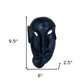 10" Black Solid Wood Decorative Mask Tabletop Sculpture