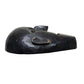 11" Black Solid Wood Decorative Mask Tabletop Sculpture