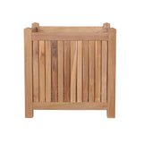 18" Natural Solid Wood Indoor Outdoor Square Planter Box