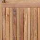 22" Natural Solid Wood Indoor Outdoor Square Planter Box