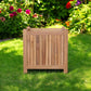 22" Natural Solid Wood Indoor Outdoor Square Planter Box
