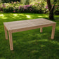 47" Natural Solid Wood Outdoor Coffee Table