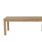 47" Natural Solid Wood Outdoor Coffee Table