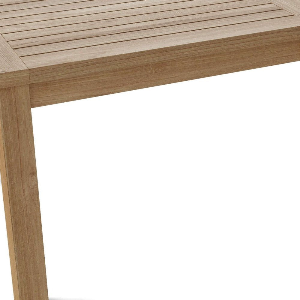 47" Natural Solid Wood Outdoor Coffee Table