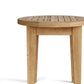 20" Natural Rounded Solid Wood Outdoor Side Table