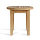 20" Natural Rounded Solid Wood Outdoor Side Table