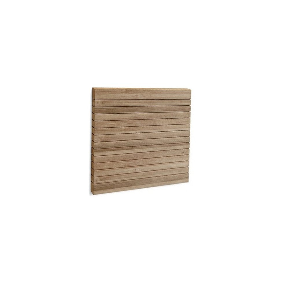 Natural Teak 20" Square Shower Mat