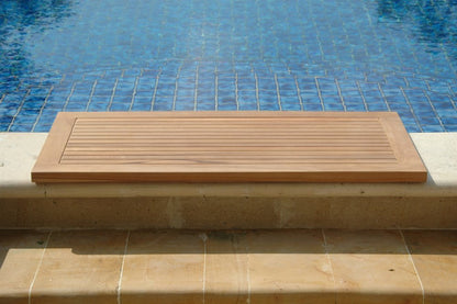 Natural Teak 39" Shower Mat