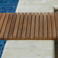 Natural Teak 24" Square Shower Mat