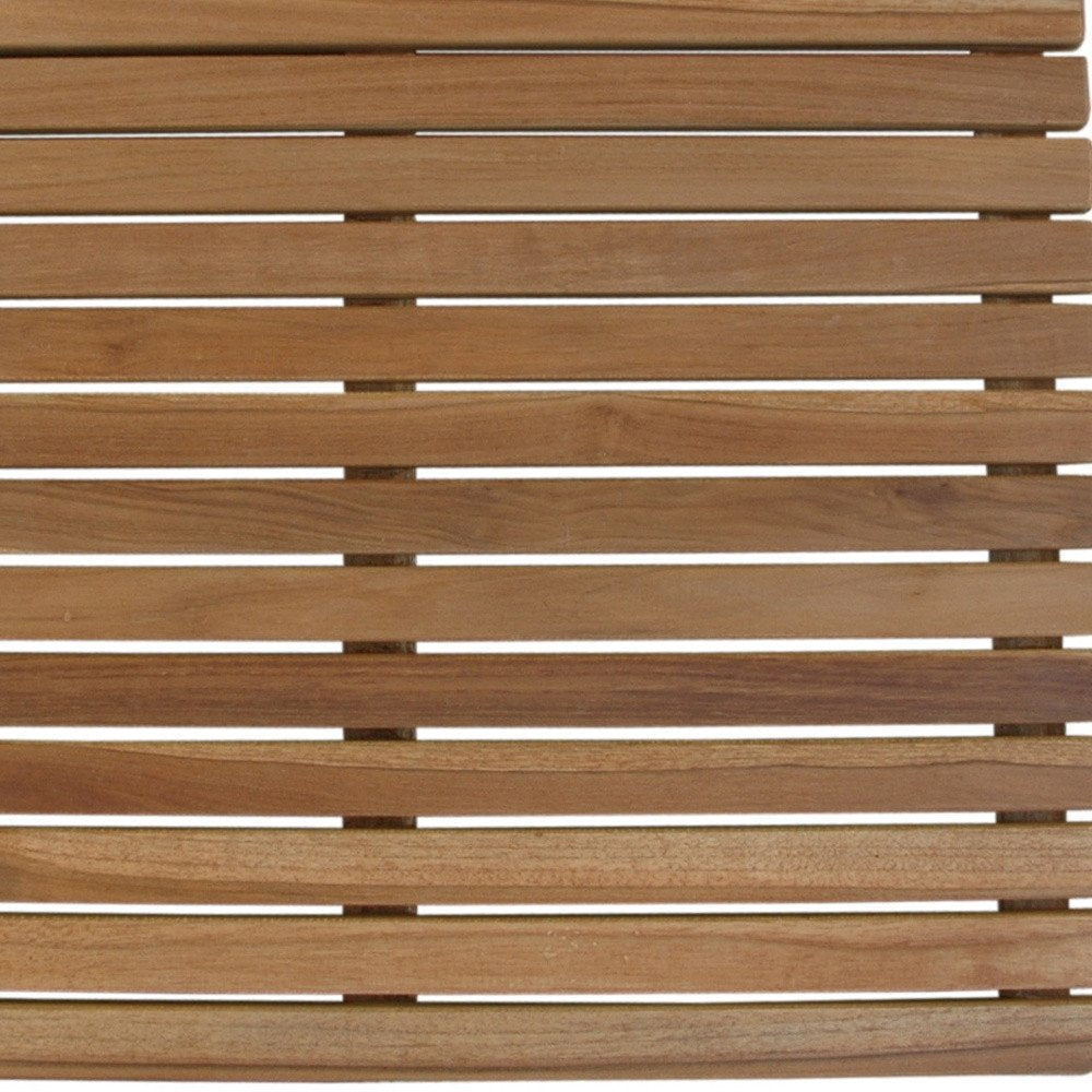 Natural Teak 24" Square Shower Mat