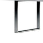 67" White And Silver Metal and Wood Three Tier Etagere Bookcase