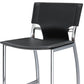 Set of Two 25" Gray and Silver Faux Leather and Metal Low Back Counter Height Bar Chairs