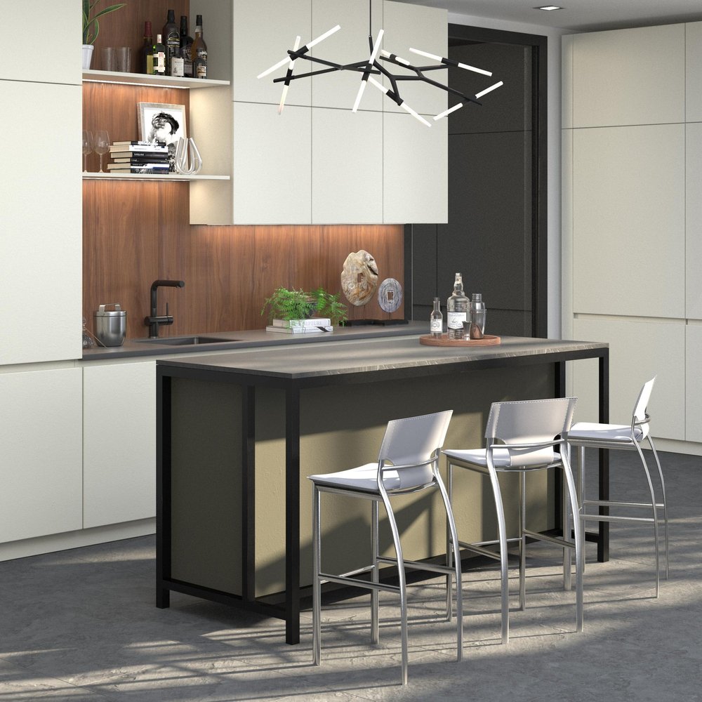 Set of Two 29" White and Silver Metal and Faux Leather Low Back Bar Height Bar Chairs