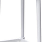 Set of Four 30" White Heavy Duty Plastic Low Back Bar Height Bar Chairs