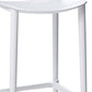 Set of Four 26" White Heavy Duty Plastic Low Back Counter Height Bar Chairs